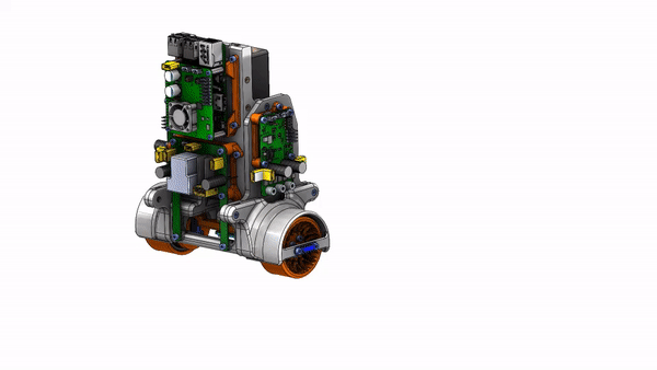 Bobble-Bot exploded assembly view